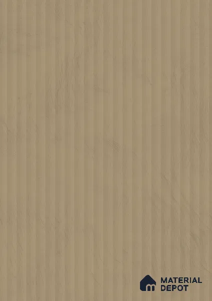 Marble Fluted 1E226 PF Striped Sand Beige 8 ft x 4 ft Texture Finish Decorative Laminate - 1 mm | Suitable for TV Unit,Wardrobe, Kitchen Cabinets