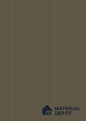 Warm Grey Brown Fluted Solid Color 1E210 CFL Warm Grey 8 ft x 4 ft Texture Finish Decorative Laminate - 1 mm | Suitable for TV Unit,Wardrobe, Kitchen Cabinets