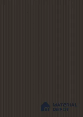 Deep Taupe Fluted Solid Color 1E220 CFL Deep Taupe 8 ft x 4 ft Texture Finish Decorative Laminate - 1 mm | Suitable for TV Unit,Wardrobe, Kitchen Cabinets
