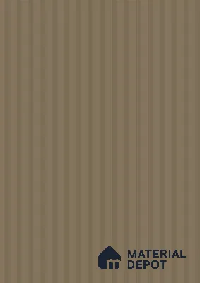 Caramel Brown Fluted Solid Color Look WFT 911 8 ft x 4 ft Texture Finish Decorative Laminate - 1 mm | Suitable for TV Unit, Wardrobe, Kitchen Cabinets