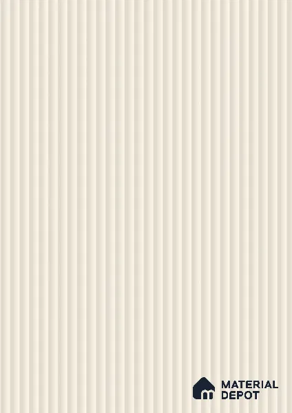 Pearly White Fluted Solid Color Look BB 506 8 ft x 4 ft Texture Finish Decorative Laminate - 1 mm | Suitable for TV Unit, Wardrobe, Kitchen Cabinets
