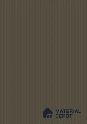 Charcoal Brown Fluted Solid Color Look BB 508 8 ft x 4 ft Texture Finish Decorative Laminate - 1 mm | Suitable for TV Unit, Wardrobe, Kitchen Cabinets