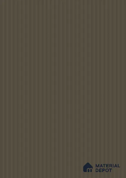 Charcoal Brown Fluted Solid Color Look BB 508 8 ft x 4 ft Texture Finish Decorative Laminate - 1 mm | Suitable for TV Unit, Wardrobe, Kitchen Cabinets