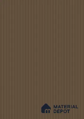 Sandrift Brown Fluted Solid Color Look BB 511 8 ft x 4 ft Texture Finish Decorative Laminate - 1 mm | Suitable for TV Unit, Wardrobe, Kitchen Cabinets