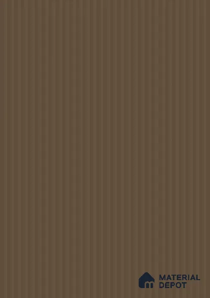 Sandrift Brown Fluted Solid Color Look BB 511 8 ft x 4 ft Texture Finish Decorative Laminate - 1 mm | Suitable for TV Unit, Wardrobe, Kitchen Cabinets