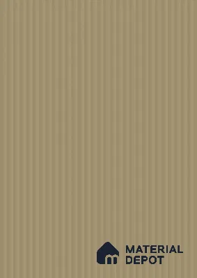 Ivory Beige Fluted Solid Color Look BB 513 8 ft x 4 ft Texture Finish Decorative Laminate - 1 mm | Suitable for TV Unit, Wardrobe, Kitchen Cabinets