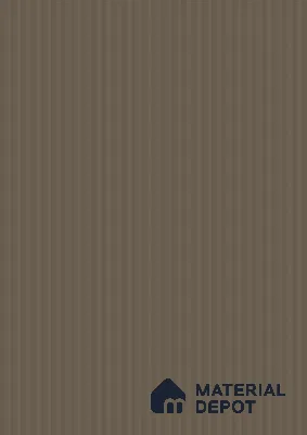 Mud Ash Brown Fluted Solid Color Look BB 510 8 ft x 4 ft Texture Finish Decorative Laminate - 1 mm | Suitable for TV Unit, Wardrobe, Kitchen Cabinets