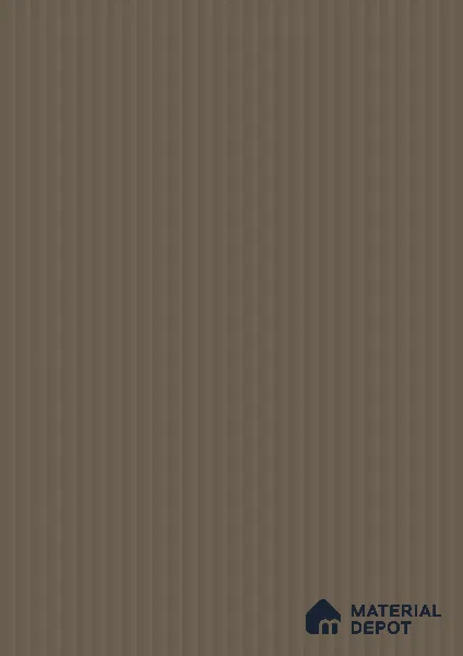 Mud Ash Brown Fluted Solid Color Look BB 510 8 ft x 4 ft Texture Finish Decorative Laminate - 1 mm | Suitable for TV Unit, Wardrobe, Kitchen Cabinets