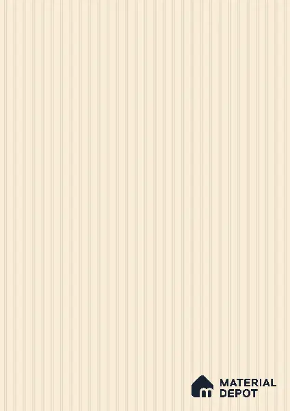 Warm White Beige Fluted Solid Color LM 01857 8 ft x 4 ft Matte Finish Decorative Laminate - 1 mm | Suitable for TV Unit,Wardrobe, Kitchen Cabinets