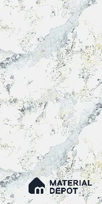White Marble Look LM 10878 8 ft x 4 ft Texture Finish Decorative Laminate - 1 mm | Suitable for TV Unit, Wardrobe, Kitchen Cabinets