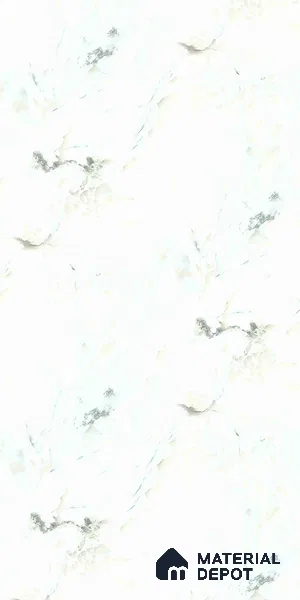 White Marble Look LM 10893 8 ft x 4 ft Texture Finish Decorative Laminate - 1 mm | Suitable for TV Unit, Wardrobe, Kitchen Cabinets