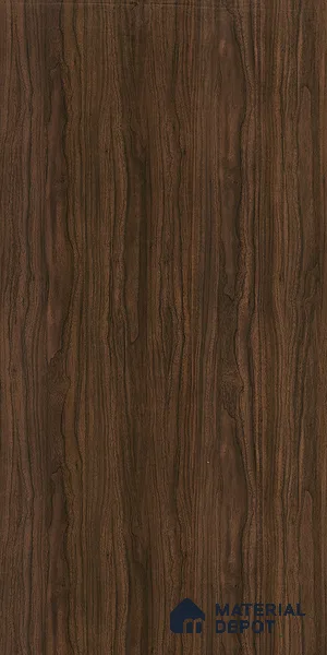 Wooden Look LM 10974 Lyon Walnut 8 ft x 4 ft Suede Finish Decorative Laminate - 1 mm | Suitable for TV Unit, Wardrobe, Kitchen Cabinets