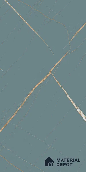 Blue Marble Look LM 20989 8 ft x 4 ft Matte Finish Decorative Laminate - 1 mm | Suitable for TV Unit, Wardrobe, Kitchen Cabinets