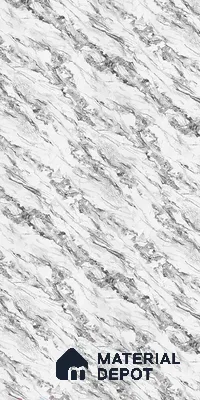 White Marble Look LM 21001 8 ft x 4 ft Matte Finish Decorative Laminate - 1 mm | Suitable for TV Unit, Wardrobe, Kitchen Cabinets