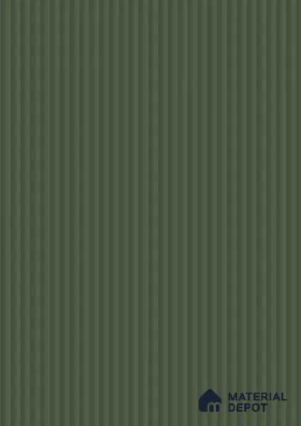 Fluted Solid Color Look LM 21066 E Mint Bamboo Texture Finish 8 ft x 4 ft Decorative Laminate - 1 mm | Suitable for TV Unit, Wardrobe, Kitchen Cabinets