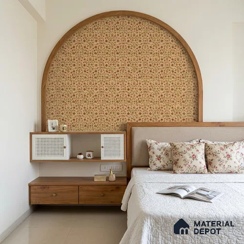 Brown Digital look LM 23943 Fulvatika Miniature Art 8 ft x 4 ft Texture Finish Decorative Laminate - 1 mm | Suitable for Living room,TV Unit, Highlighter Wall, Wardrobe, Feature Wall