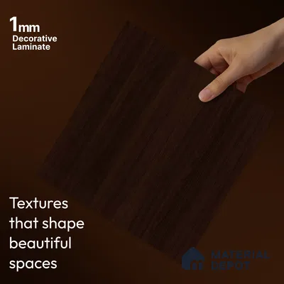 Wooden Look LM 23494 (AR 03 7119) Wenge Wood 8 ft x 4 ft Aged Radiance Finish Decorative Laminate - 1 mm | Suitable for TV Unit, Wardrobe, Kitchen Cabinets