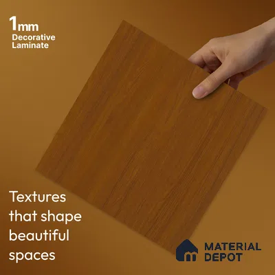 Wooden Look LM 23495 Sunrise Oak 8 ft x 4 ft Aged Radiance Finish Decorative Laminate - 1 mm | Suitable for TV Unit, Wardrobe, Kitchen Cabinets