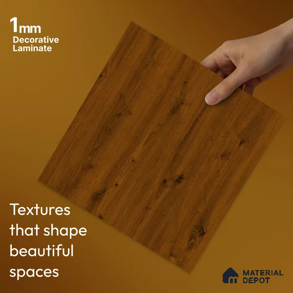 Wooden Look LM 23514 Urban Timber 8 ft x 4 ft Almond Finish Decorative Laminate - 1 mm | Suitable for TV Unit, Wardrobe, Kitchen Cabinets