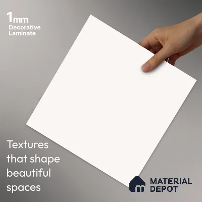 LM 23515 (SMT 406) Off White 8 ft x 4 ft Super Matte Finish Decorative Laminate - 1 mm | Suitable for Living Room, Kitchen, Office