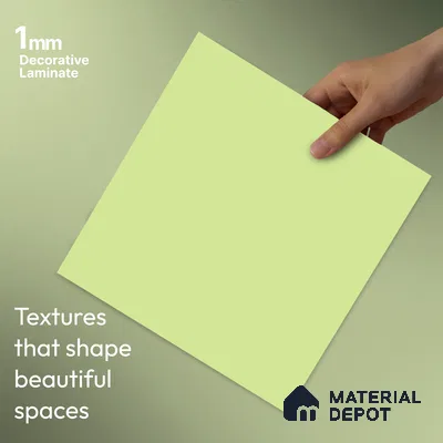 LM 23524 (SMT 429) Pastel Yellow 8 ft x 4 ft Super Matte Finish Decorative Laminate - 1 mm | Suitable for Living Room, Kitchen, Office