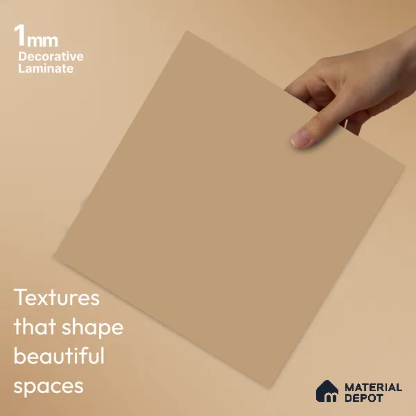 LM 23526 (SMT 427) Golden Melon 8 ft x 4 ft Super Matte Finish Decorative Laminate - 1 mm | Suitable for Living Room, Kitchen, Office