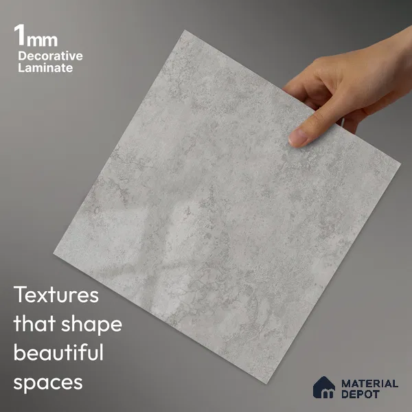 LM 23539 Moonstone Shimmer 8 ft x 4 ft High Gloss Finish Decorative Laminate - 1 mm | Suitable for TV Unit, Wardrobe, Kitchen Cabinets