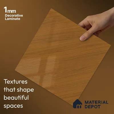 Wooden Look LM 23544 Honeydew Maple 8 ft x 4 ft Silky PU Finish Decorative Laminate - 1 mm | Suitable for TV Unit, Wardrobe, Kitchen Cabinets