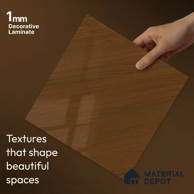 Wooden Look LM 23545 Starlight Oak 8 ft x 4 ft Silky PU Finish Decorative Laminate - 1 mm | Suitable for TV Unit, Wardrobe, Kitchen Cabinets