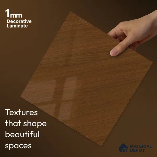 Wooden Look LM 23545 Starlight Oak 8 ft x 4 ft Silky PU Finish Decorative Laminate - 1 mm | Suitable for TV Unit, Wardrobe, Kitchen Cabinets