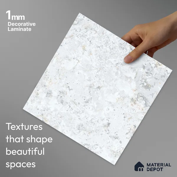 LM 23551 Nebula Stone 8 ft x 4 ft Aurora Stone Finish Decorative Laminate - 1 mm | Suitable for TV Unit, Wardrobe, Kitchen Cabinets