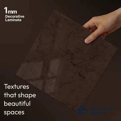 LM 23557 Earth Tones 8 ft x 4 ft High Gloss Finish Decorative Laminate - 1 mm | Suitable for TV Unit, Wardrobe, Kitchen Cabinets