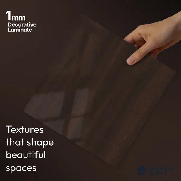 Wooden Look LM 23564 (HG 7253) Weathered Wood 8 ft x 4 ft High Gloss Finish Decorative Laminate - 1 mm | Suitable for TV Unit, Wardrobe, Kitchen Cabinets