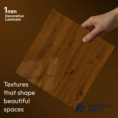 Wooden Look LM 23568 (HG 7292) Urban timber 8 ft x 4 ft High Gloss Finish Decorative Laminate - 1 mm | Suitable for TV Unit, Wardrobe, Kitchen Cabinets
