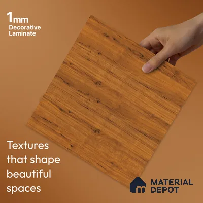 Wooden Look LM 23572 (AHO 11 7116 HZ) Cacao Bean 8 ft x 4 ft Arctic Honey Oak Finish Decorative Laminate - 1 mm | Suitable for TV Unit, Wardrobe, Kitchen Cabinets