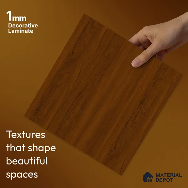 Wooden Look LM 23585 Coastal Cedar 8 ft x 4 ft Ashen Rustic Finish Decorative Laminate - 1 mm | Suitable for TV Unit, Wardrobe, Kitchen Cabinets