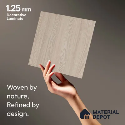 Wooden Look LM 18314 8 ft x 4 ft Texture Finish Decorative Laminate - 1.25 mm | Suitable for TV Unit, Wardrobe, Kitchen Cabinets