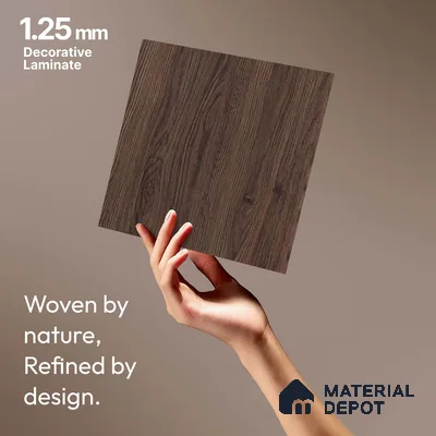 Wooden Look LM 18316 8 ft x 4 ft Texture Finish Decorative Laminate - 1.25 mm | Suitable for TV Unit, Wardrobe, Kitchen Cabinets