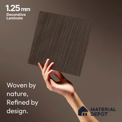 Brown Abstract Look LM 18319 8 ft x 4 ft Texture Finish Decorative Laminate - 1.25 mm | Suitable for TV Unit, Wardrobe, Kitchen Cabinets