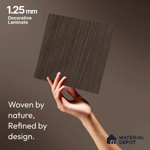 Brown Abstract Look LM 18319 8 ft x 4 ft Texture Finish Decorative Laminate - 1.25 mm | Suitable for TV Unit, Wardrobe, Kitchen Cabinets