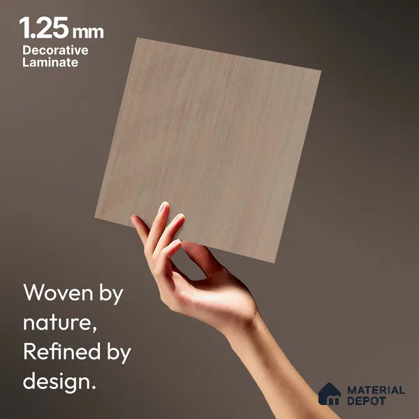 Brown Abstract Look LM 18321 8 ft x 4 ft Texture Finish Decorative Laminate - 1.25 mm | Suitable for TV Unit, Wardrobe, Kitchen Cabinets