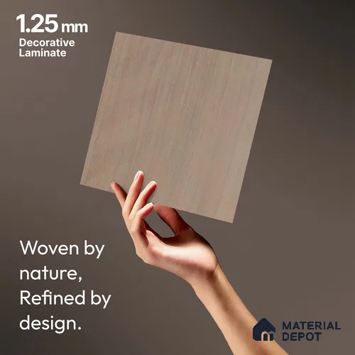 Brown Abstract Look LM 18321 8 ft x 4 ft Texture Finish Decorative Laminate - 1.25 mm | Suitable for TV Unit, Wardrobe, Kitchen Cabinets