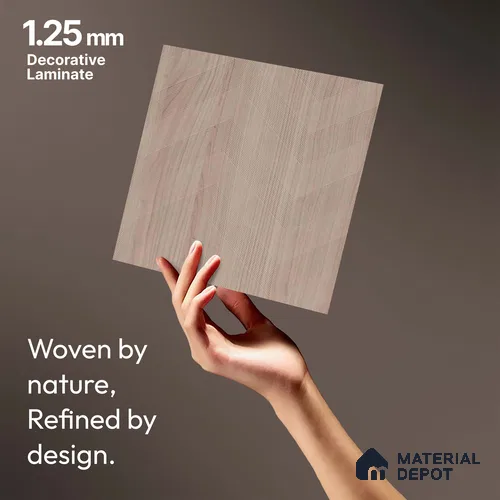 Brown Abstract Look LM 18324 8 ft x 4 ft Texture Finish Decorative Laminate - 1.25 mm | Suitable for TV Unit, Wardrobe, Kitchen Cabinets