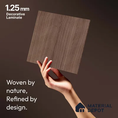 Brown Abstract Look LM 18325 8 ft x 4 ft Texture Finish Decorative Laminate - 1.25 mm | Suitable for TV Unit, Wardrobe, Kitchen Cabinets