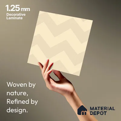 Beige Abstract Look LM 18328 8 ft x 4 ft Texture Finish Decorative Laminate - 1.25 mm | Suitable for TV Unit, Wardrobe, Kitchen Cabinets