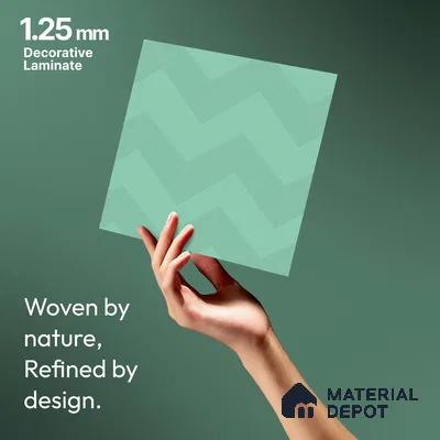 Green Abstract Look LM 18330 8 ft x 4 ft Texture Finish Decorative Laminate - 1.25 mm | Suitable for TV Unit, Wardrobe, Kitchen Cabinets