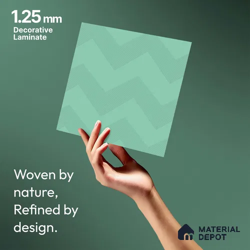 Green Abstract Look LM 18330 8 ft x 4 ft Texture Finish Decorative Laminate - 1.25 mm | Suitable for TV Unit, Wardrobe, Kitchen Cabinets