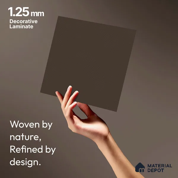 Brown Abstract Look LM 18331 8 ft x 4 ft Texture Finish Decorative Laminate - 1.25 mm | Suitable for TV Unit, Wardrobe, Kitchen Cabinets