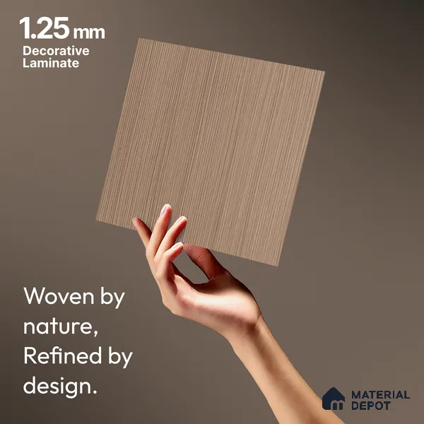 Wooden Fluted LM 18337 8 ft x 4 ft Texture Finish Decorative Laminate - 1.25 mm | Suitable for TV Unit,Wardrobe, Kitchen Cabinets