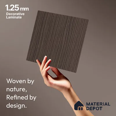 Wooden Fluted LM 18338 8 ft x 4 ft Texture Finish Decorative Laminate - 1.25 mm | Suitable for TV Unit,Wardrobe, Kitchen Cabinets